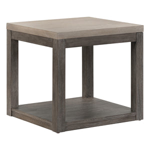 Front right view of Piedmont Charcoal End Table