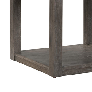 Detail view of Piedmont Charcoal End Table