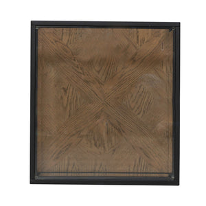 Top view of Bedford Weathered Oak End Table