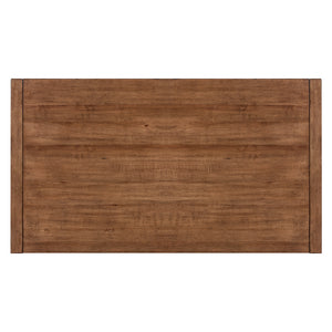 Top view of Shaker Lakes Harvest Brown Coffee Table