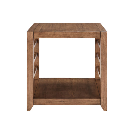 Shaker Lakes Harvest Brown End Table QK1106178