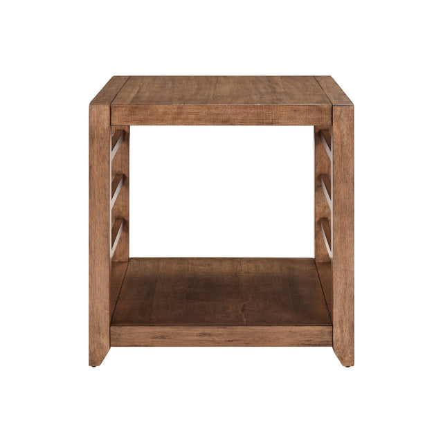 Shaker Lakes Harvest Brown End Table QK1106178