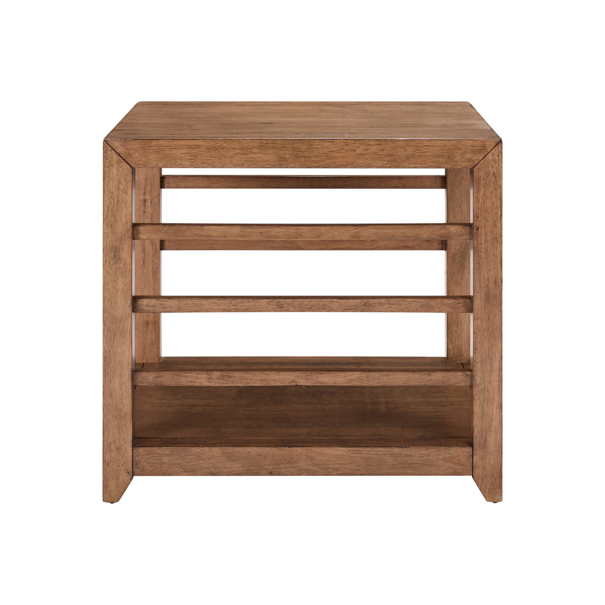 Side view of Shaker Lakes Harvest Brown End Table