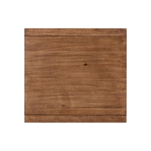 Top view of Shaker Lakes Harvest Brown End Table