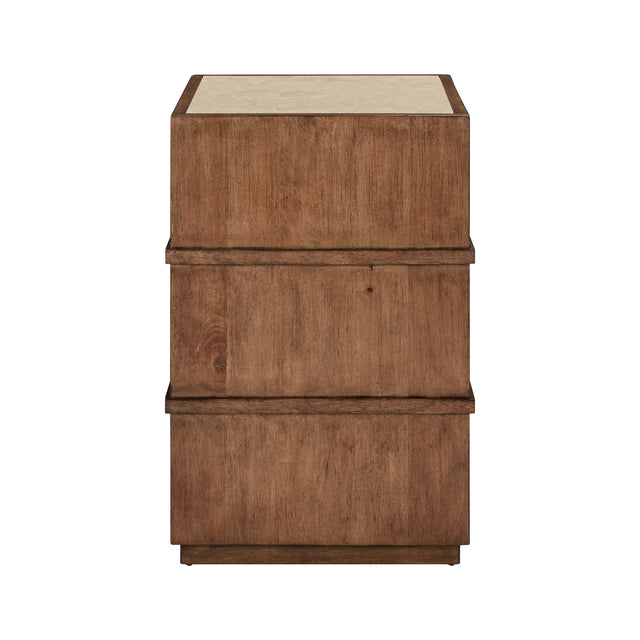 Shaker Lakes Harvest Brown Chairside Table QK1106179