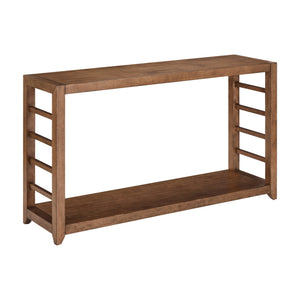 Front right view of Shaker Lakes Harvest Brown Sofa Table