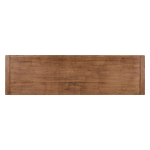 Top view of Shaker Lakes Harvest Brown Sofa Table