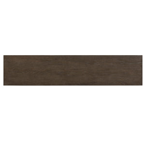 Top view of Aspen Sky Saddle Brown Sofa Table