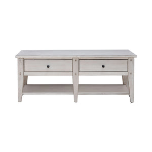 Lake House Weathered White Coffee Table QK1106186