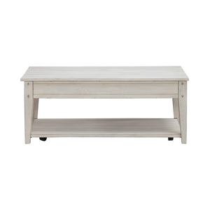Lake House Weathered White Lift Top Coffee Table QK1106188