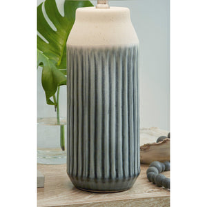 Detail view of Afener Blue Set of 2 Table Lamps