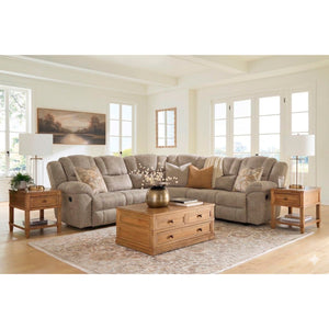 A room setting featuring Pearce-Pike Birch 3 Piece Reclining Sectional