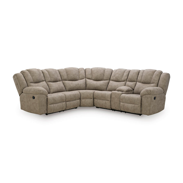 Pearce-Pike Birch 3 Piece Right Console Reclining Sectional QK1106243