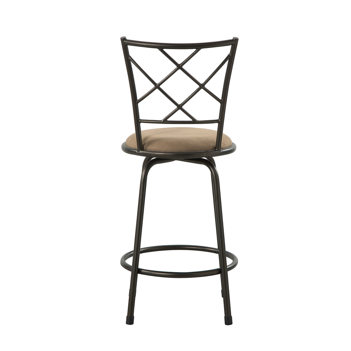Back view of Nexus Bronze Set of 3 Barstools