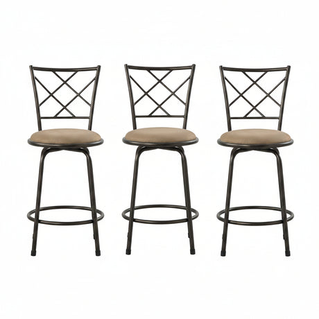 Nexus Bronze Set of 3 Barstools QK1106255