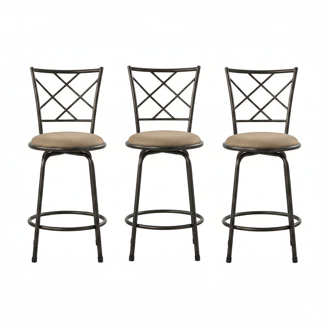 Nexus Bronze Set of 3 Barstools QK1106255