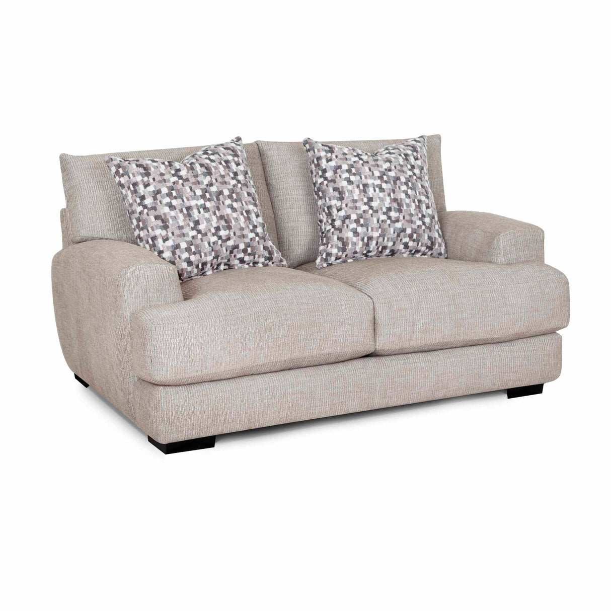 Front right view of Wake Otter Loveseat