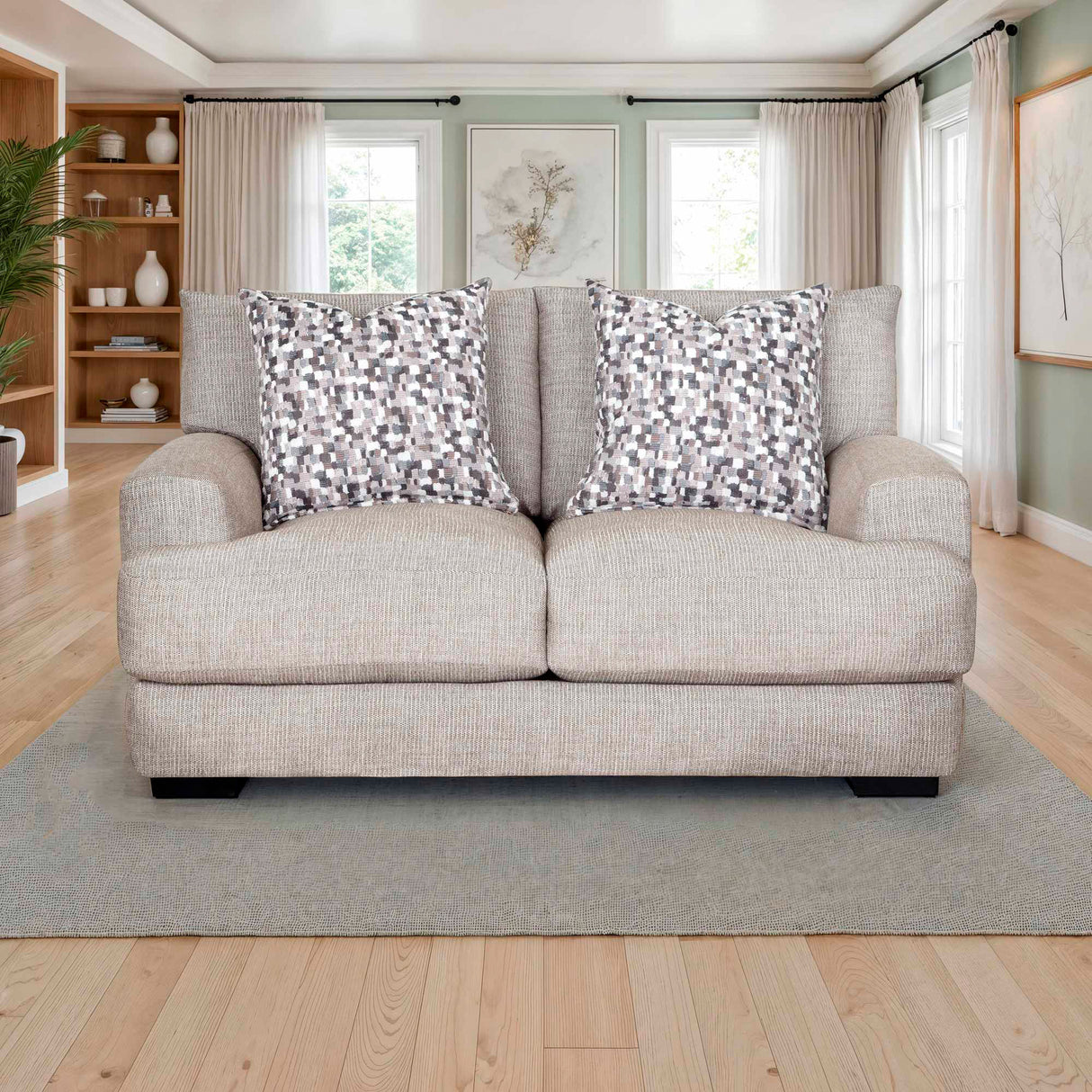 Room setting 3 featuring Wake Otter Loveseat