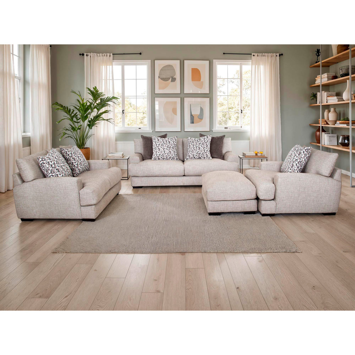 A room setting featuring Wake Otter Oversized Chair
