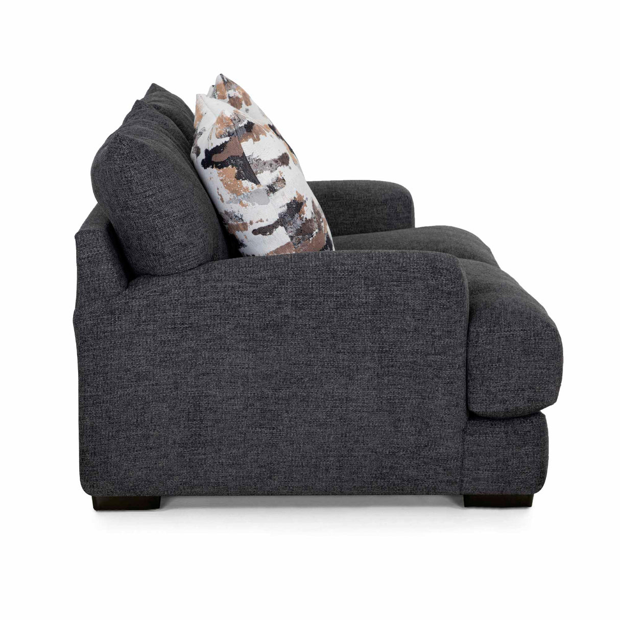 Side view of Wake Slate Loveseat