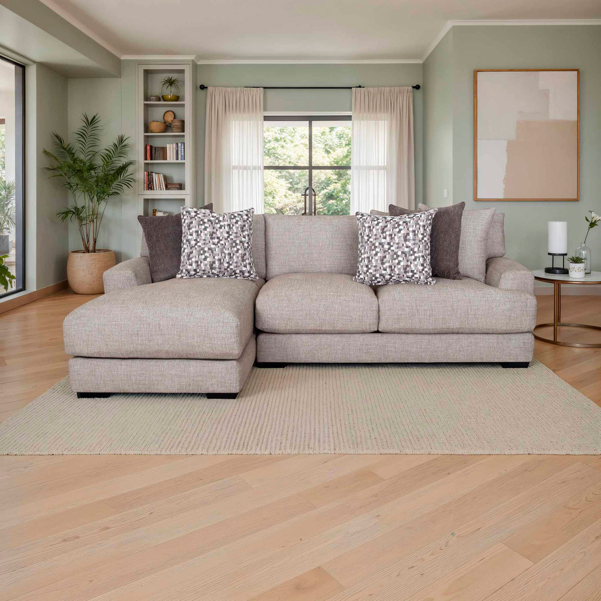 Wake 2 Piece Left Chaise Sofa