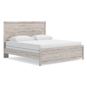 Front right view of Broachmyn Gray King Panel Bed