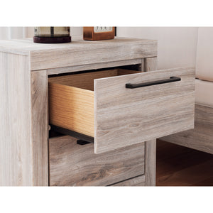 Detail view of Broachmyn Gray Nightstand
