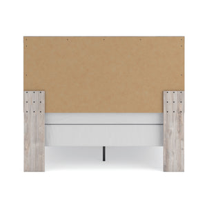 Back view of Broachmyn Gray Queen Panel Bed