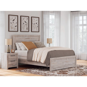A room setting featuring Broachmyn Gray Queen Panel Bed
