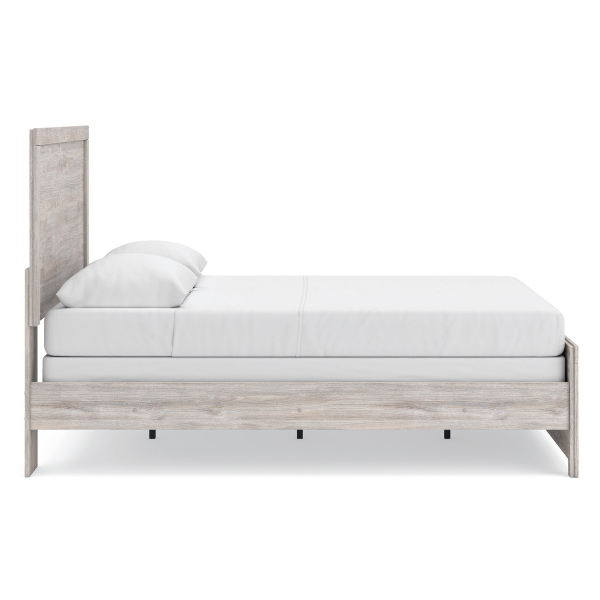 Side view of Broachmyn Gray Queen Panel Bed