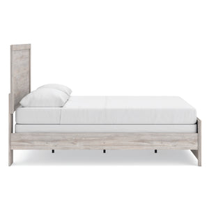 Side view of Broachmyn Gray Queen Panel Bed