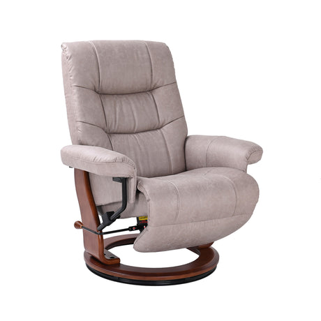 Valencia Light Gray Recliner with Flip Up Footrest QK1106414