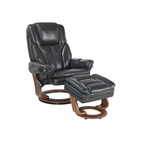 Hana Charcoal Recliner with Ottoman QK1106417
