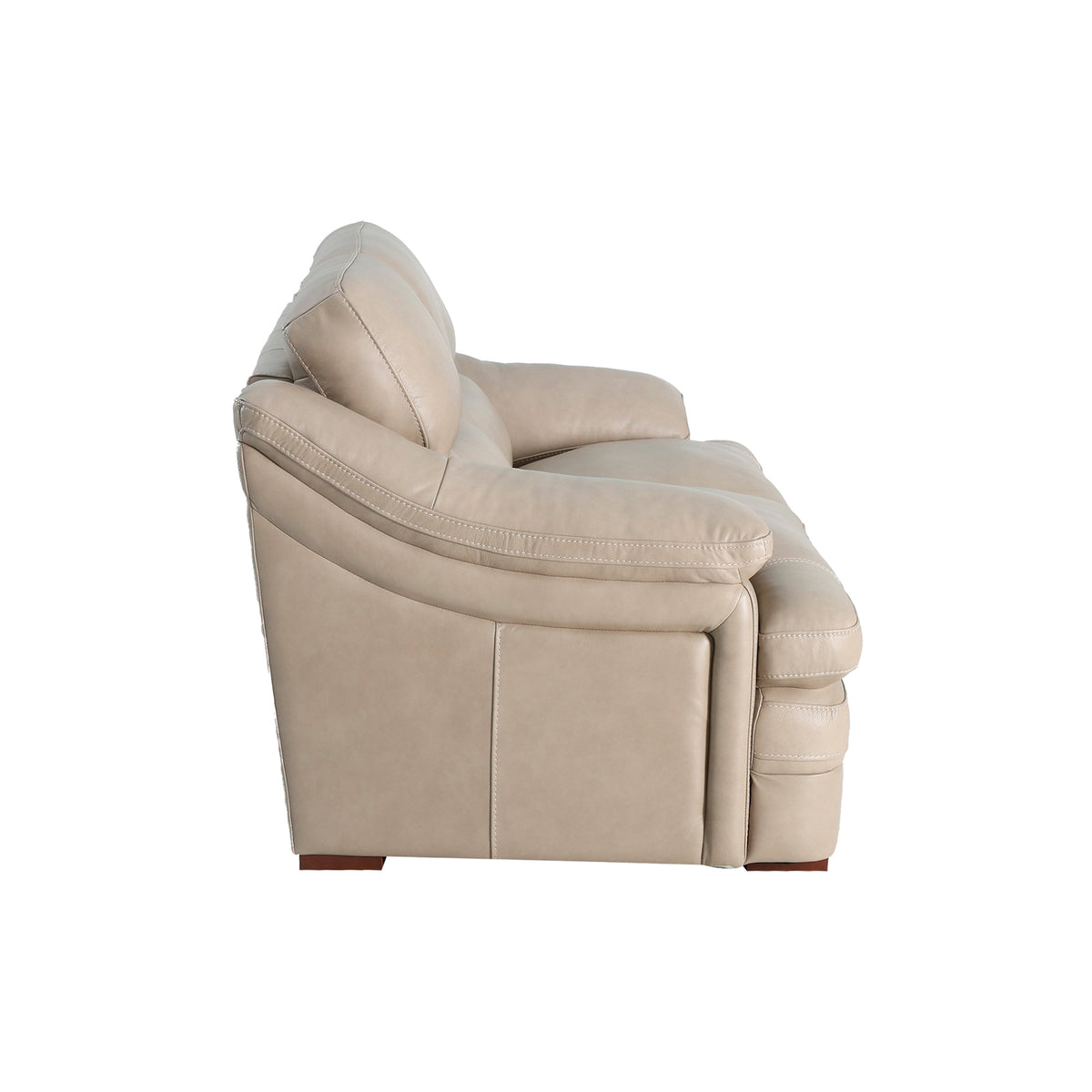 Side view of Ellsworth Pebble Loveseat