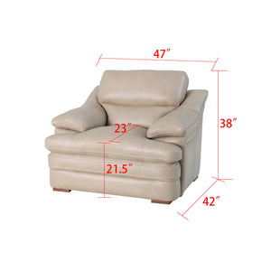 Detail image of Ellsworth Pebble Chair with overlay of product dimensions