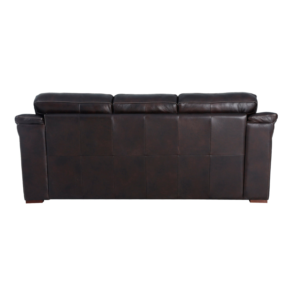 Back view of Ellsworth Dark Brown Sofa