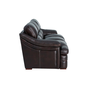 Side view of Ellsworth Dark Brown Sofa