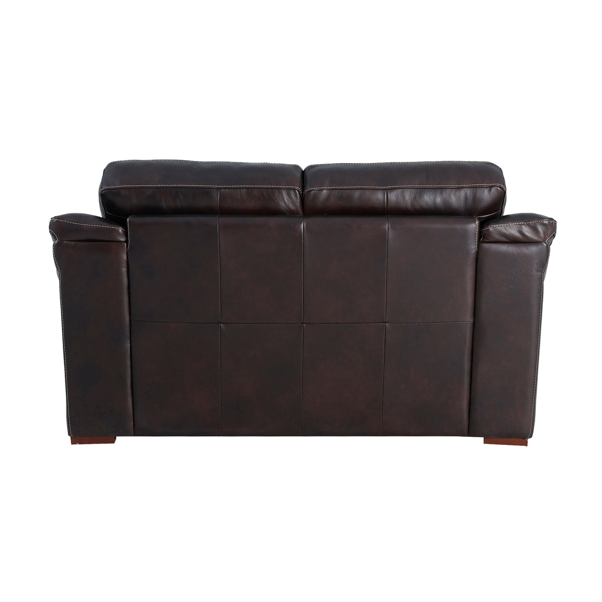 Back view of Ellsworth Dark Brown Loveseat