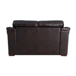 Back view of Ellsworth Dark Brown Loveseat