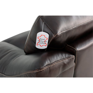 Detail view of Ellsworth Dark Brown Loveseat