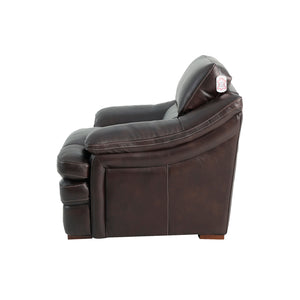 Side view of Ellsworth Dark Brown Chair