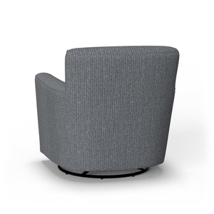 Back view of Kingman Blue Swivel Glider