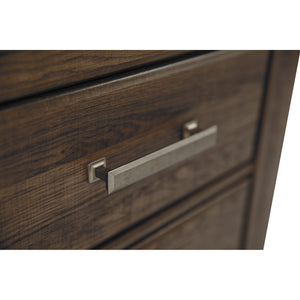 Detail view of Juararo 4 Piece Dark Brown Queen Poster Room Group
