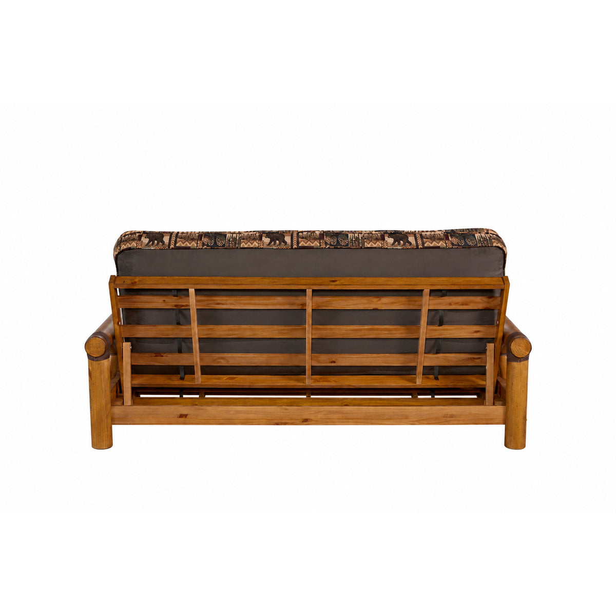 Back view of Northwoods Peter's Cabin Studio Sleeper Futon Mattress