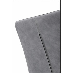 Back view of Nicoya Steel Gray Dining Chair