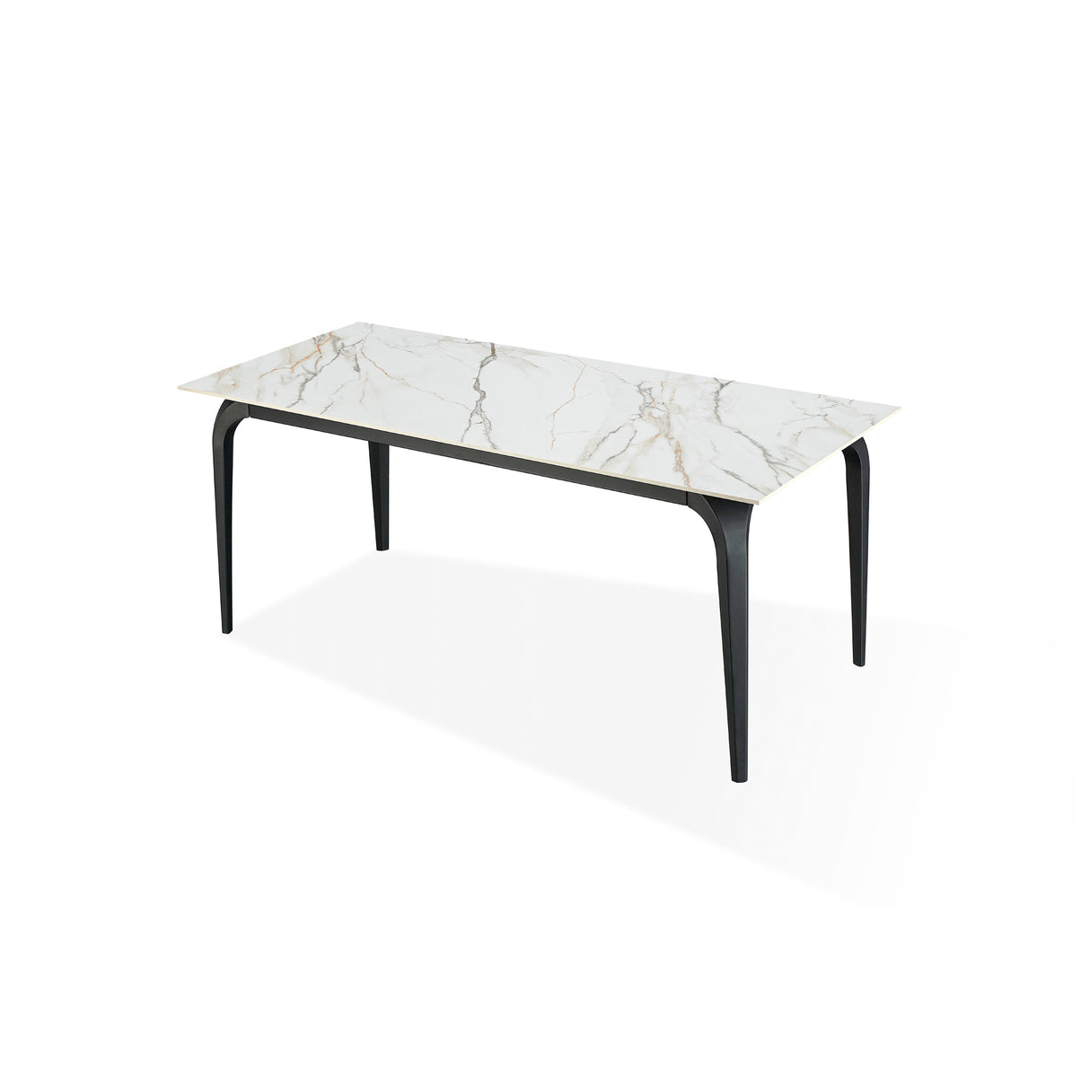 Front right view of Nicoya Pumpkin Spice Dining Table