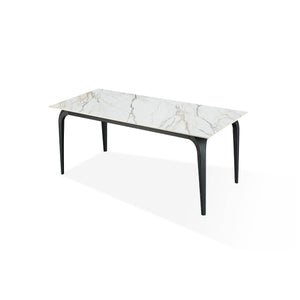 Front right view of Nicoya Pumpkin Spice Dining Table
