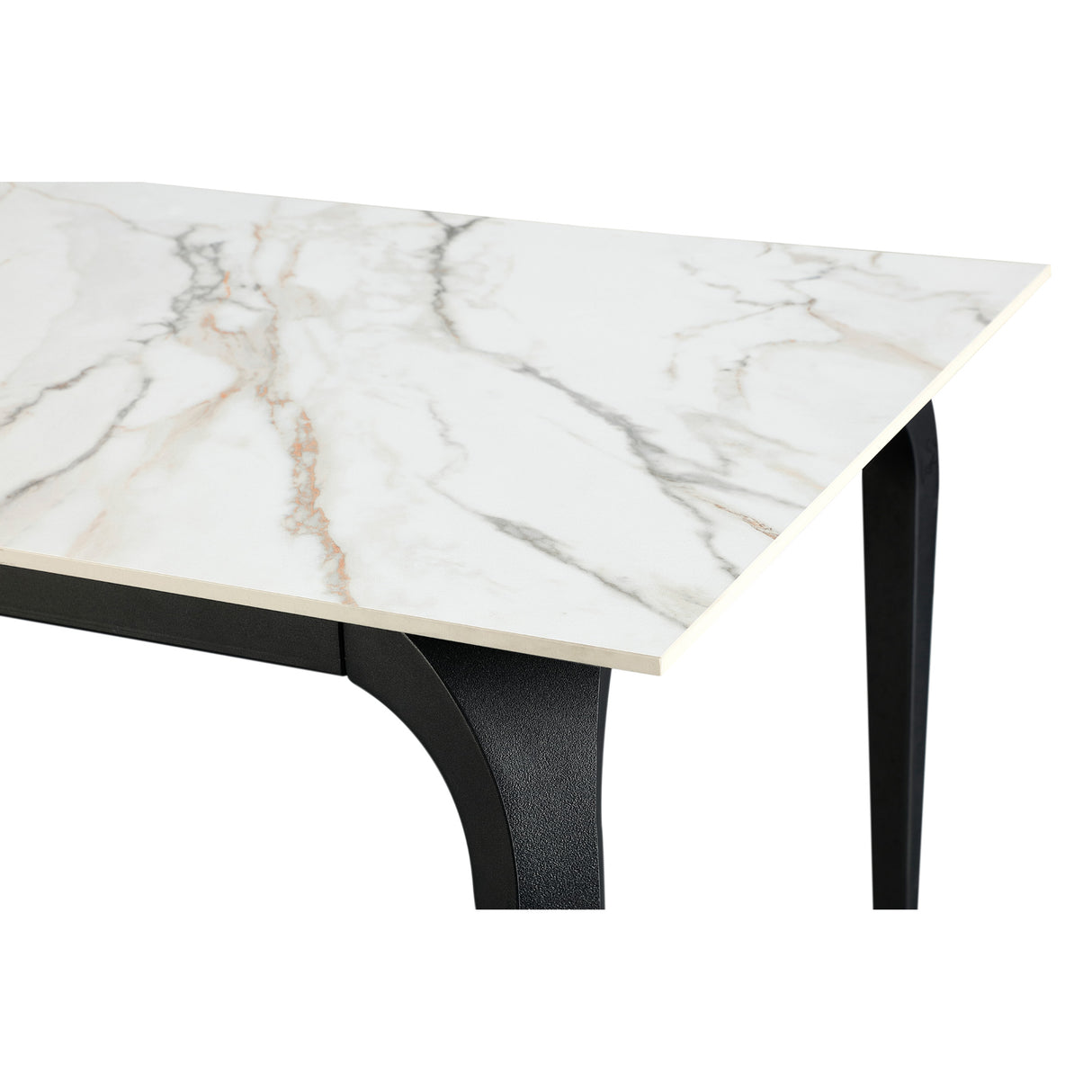 Detail view of Nicoya Pumpkin Spice Dining Table