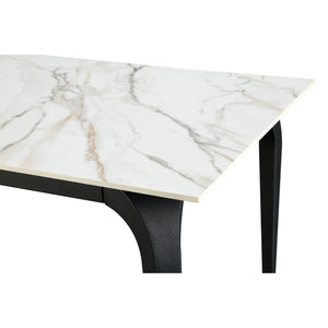 Detail view of Nicoya Pumpkin Spice Dining Table