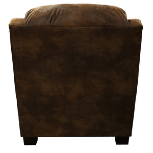 Back view of Redcliffe Tobacco Nail Head Chair
